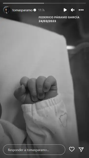 Primera imagen del tercer hijo de María García de Jaime y Tomás Páramo Primera imagen del tercer hijo de María García de Jaime y Tomás Páramo