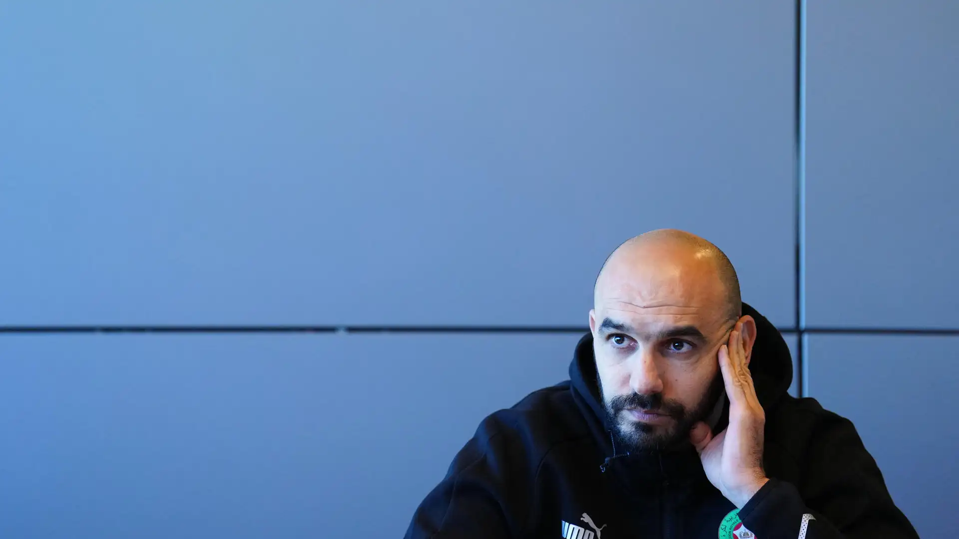 Regragui, seleccionador de Marruecos, en rueda de prensa