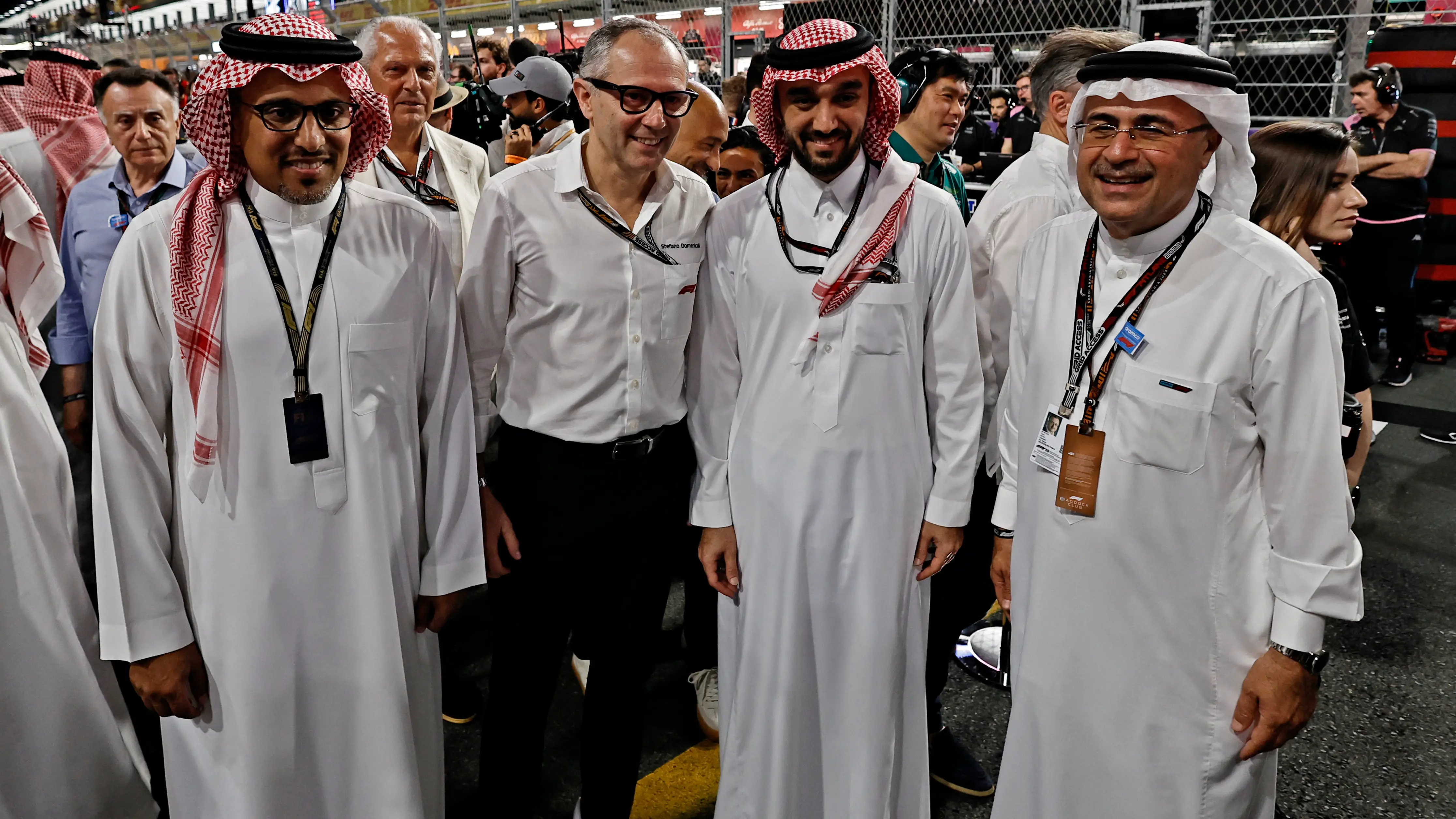 Stefano Domenicali, en el GP de Arabia Saudí Stefano Domenicali, en el GP de Arabia Saudí