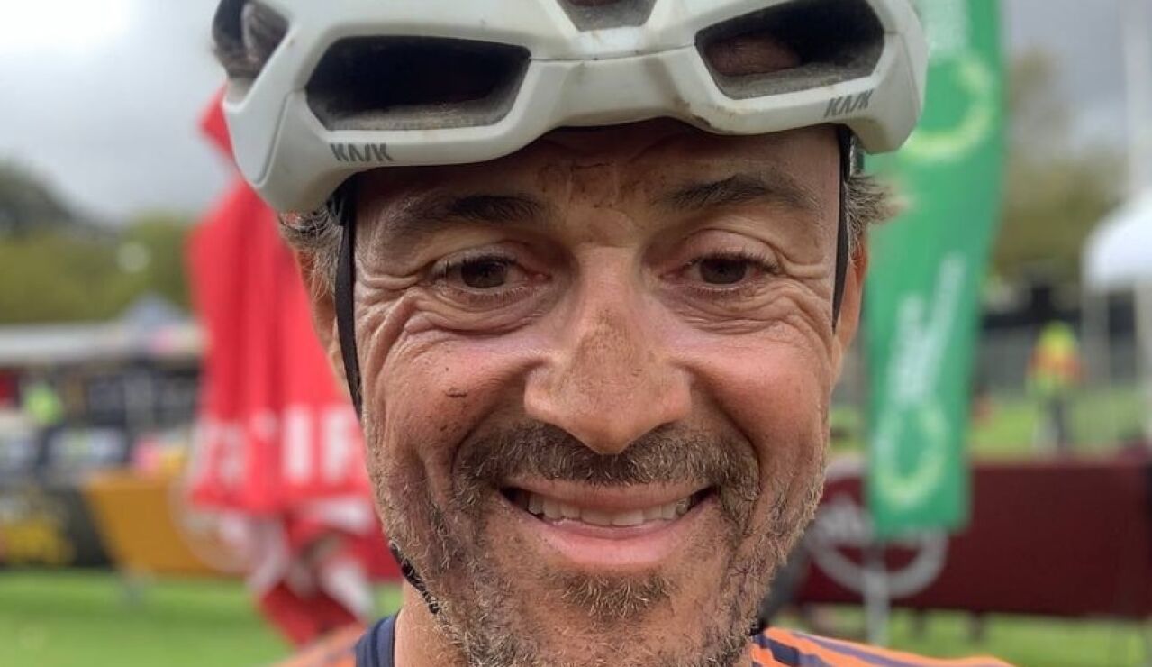 Luis Enrique, en una etapa de la Absa Cape Epic