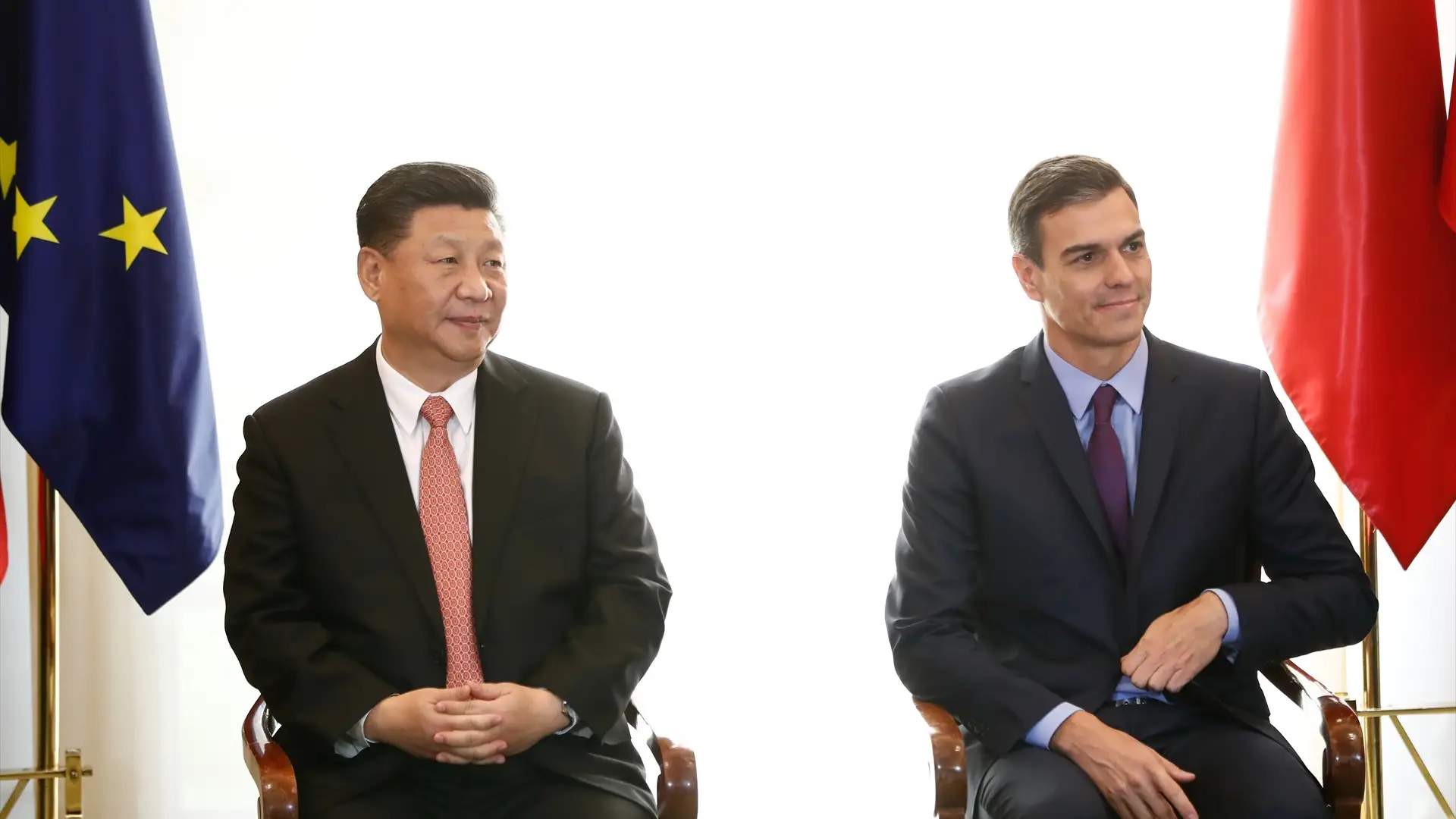 Pedro Sánchez y Xi Jinping en el Palacio de la Moncloa Pedro Sánchez y Xi Jinping en el Palacio de la Moncloa