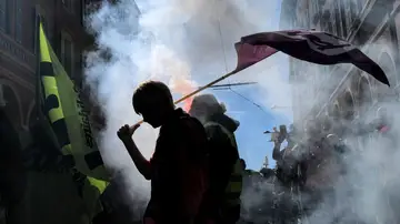 Protestas en Francia contra la reforma de las pensiones Protestas en Francia contra la reforma de las pensiones