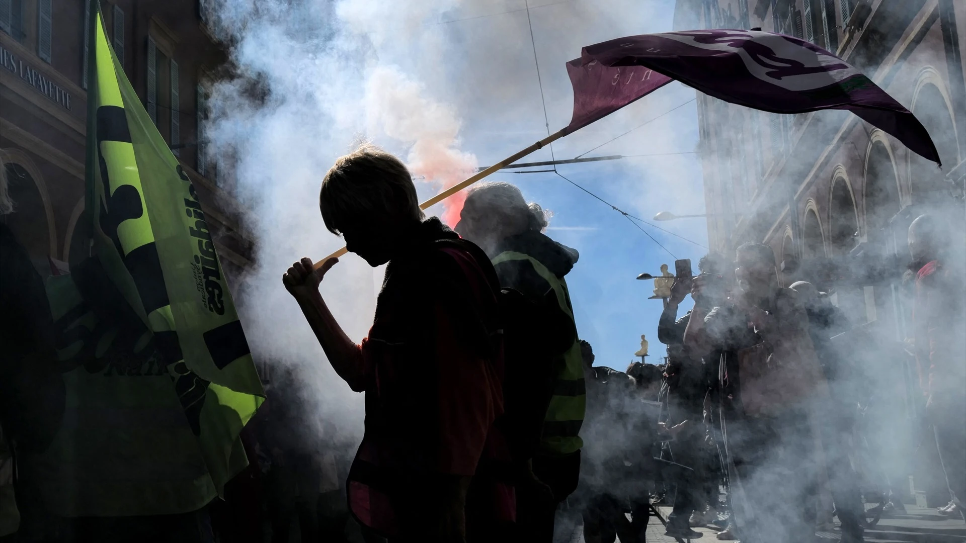 Protestas en Francia contra la reforma de las pensiones Protestas en Francia contra la reforma de las pensiones