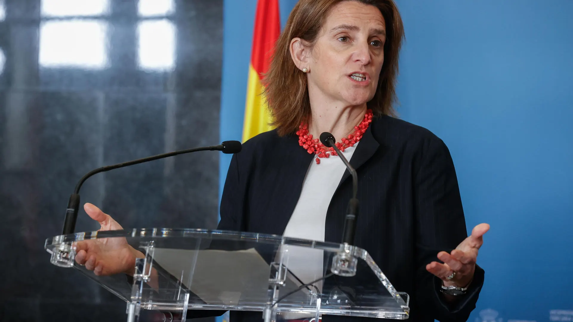 La vicepresidenta tercera y ministra para la Transici&oacute;n Ecol&oacute;gica, Teresa Ribera