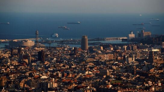 Vista a&eacute;rea de Barcelona