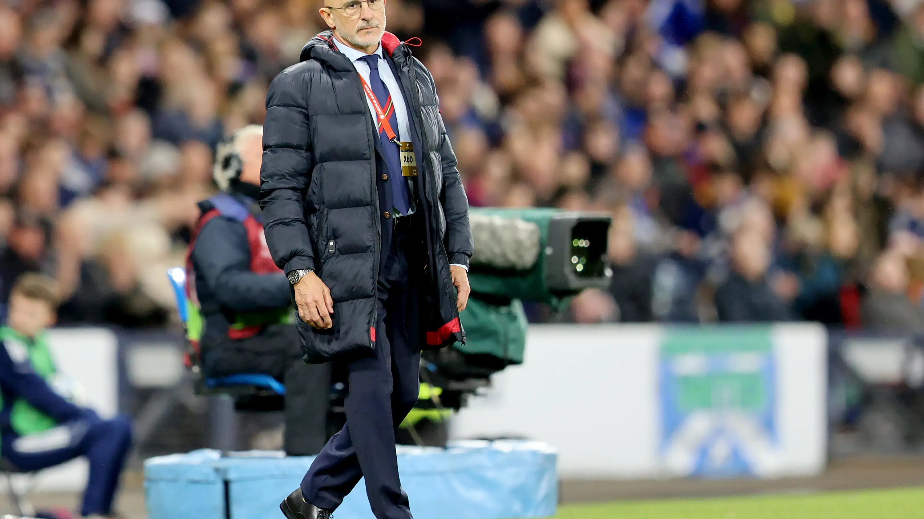 Luis de la Fuente, en Hampden Park