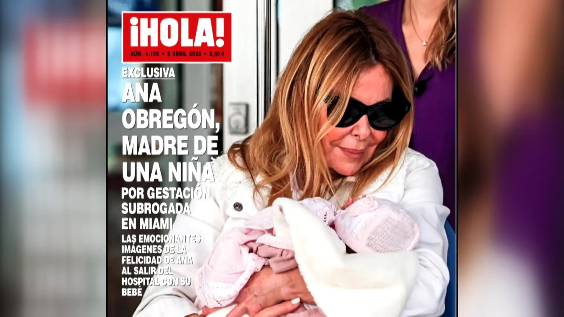 Portada de Hola con la exclusiva de Ana Obregón Portada de Hola con la exclusiva de Ana Obregón