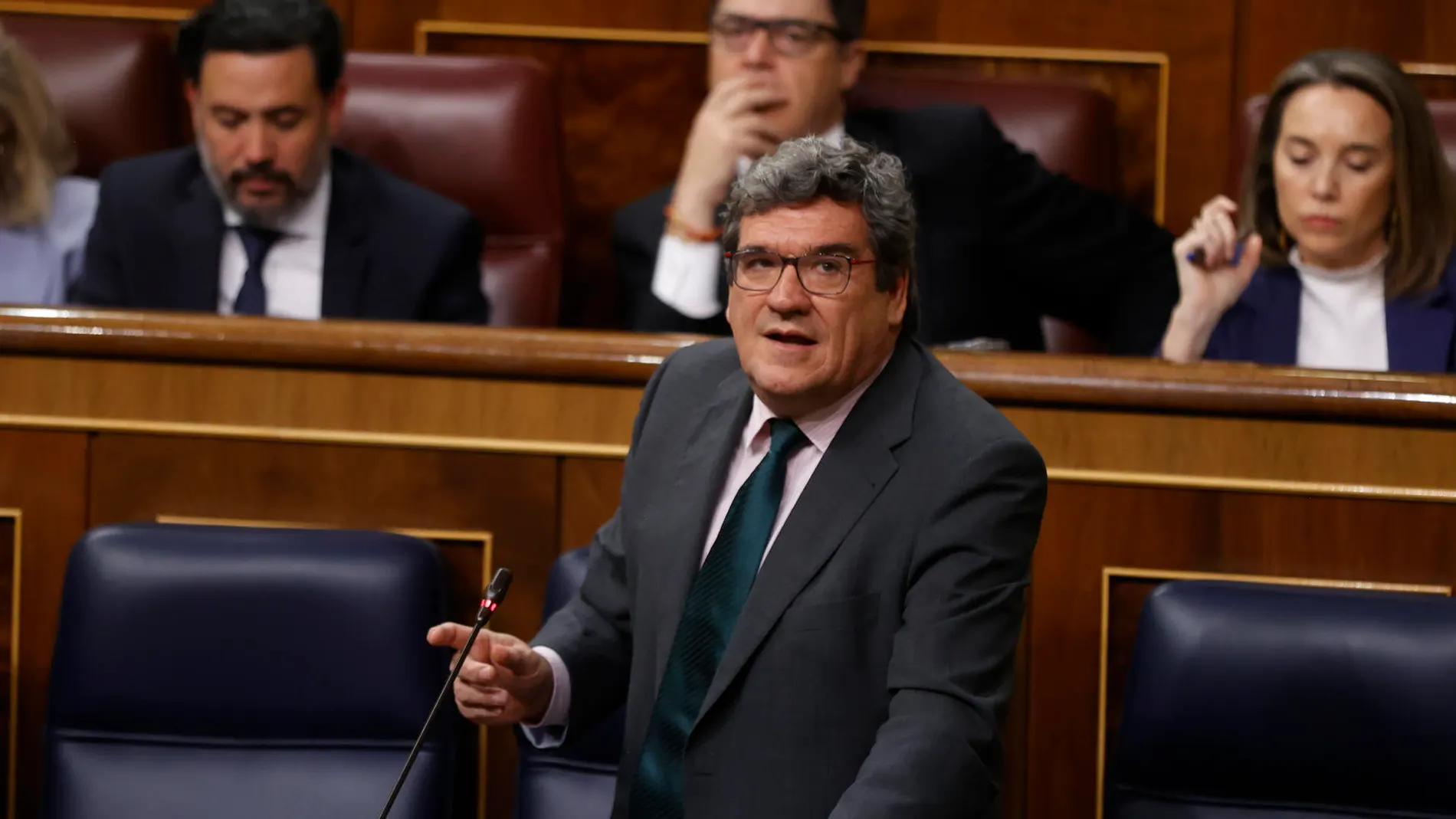 El ministro de Seguridad Social, José Luis Escrivá, en el Congreso