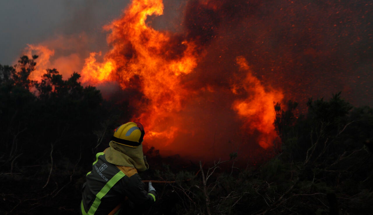 Incendio en Baleira, Lugo.