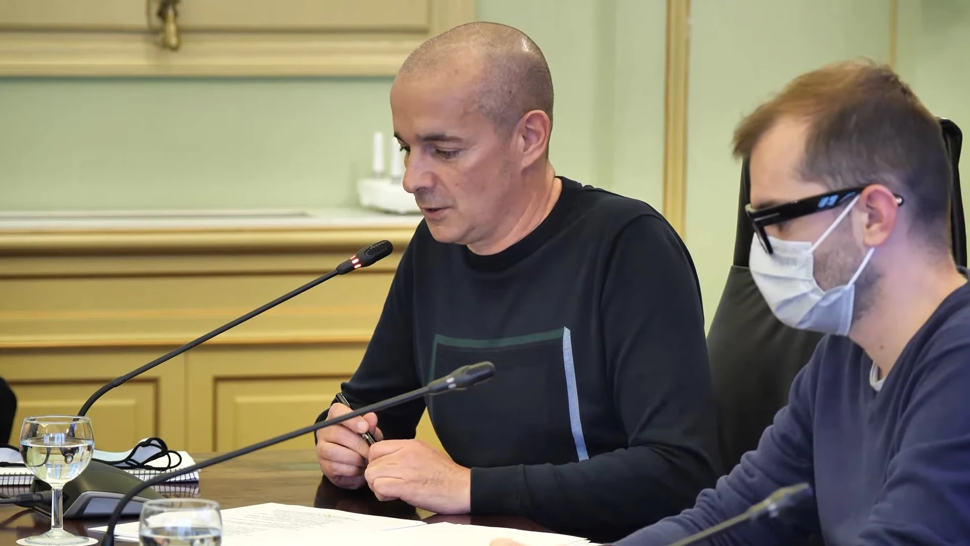 José Oriol Lafau, en una comparecencia en el Parlament balear José Oriol Lafau, en una comparecencia en el Parlament balear