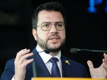 El presidente de la Generalitat, Pere Aragonès El presidente de la Generalitat, Pere Aragonès