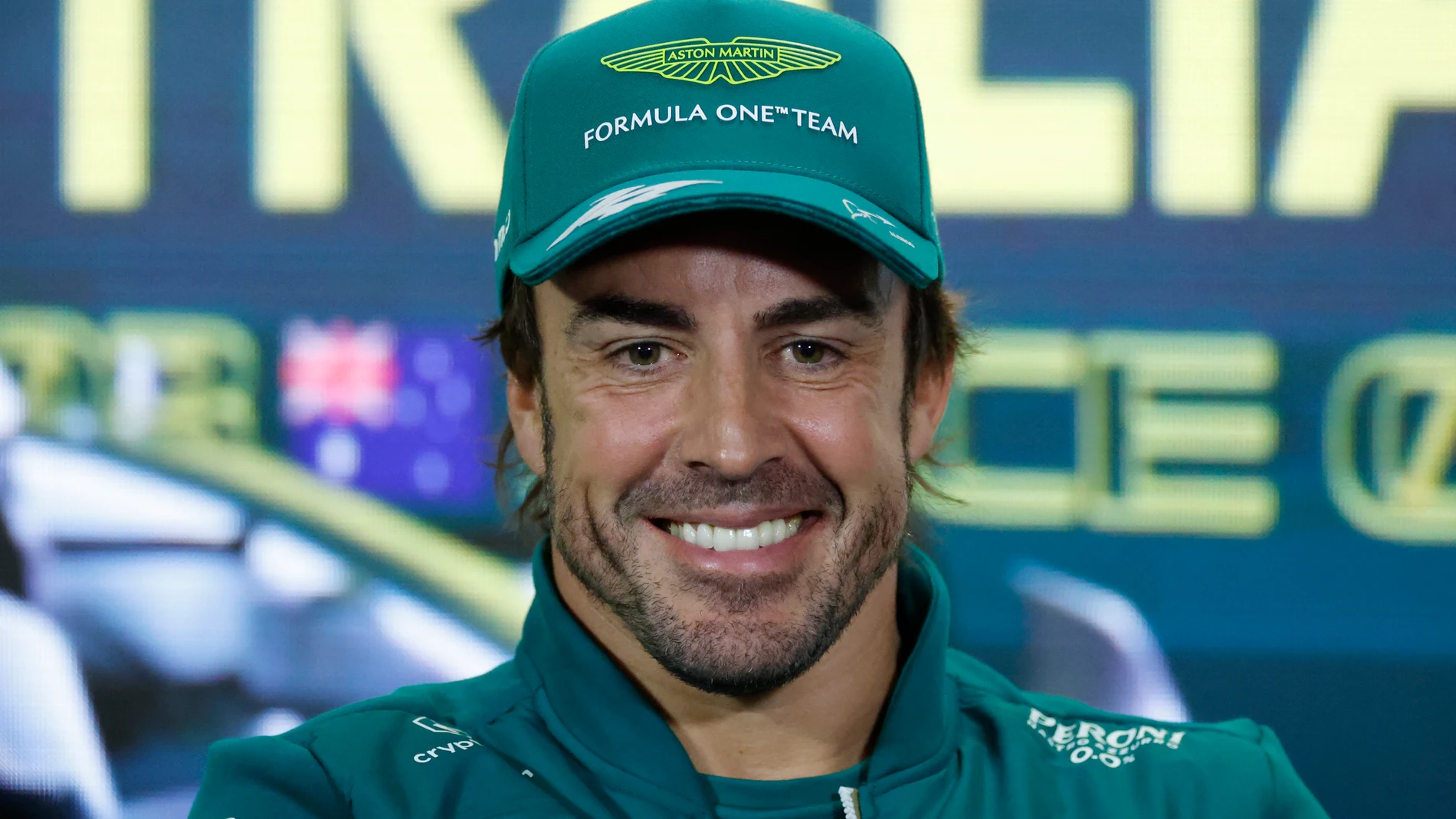 Fernando Alonso, en la rueda de prensa oficial de la FIA en Melbourne