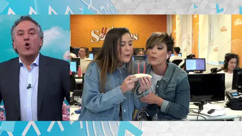 La felicitación de Sonsoles Ónega a Roberto Brasero La felicitación de Sonsoles Ónega a Roberto Brasero