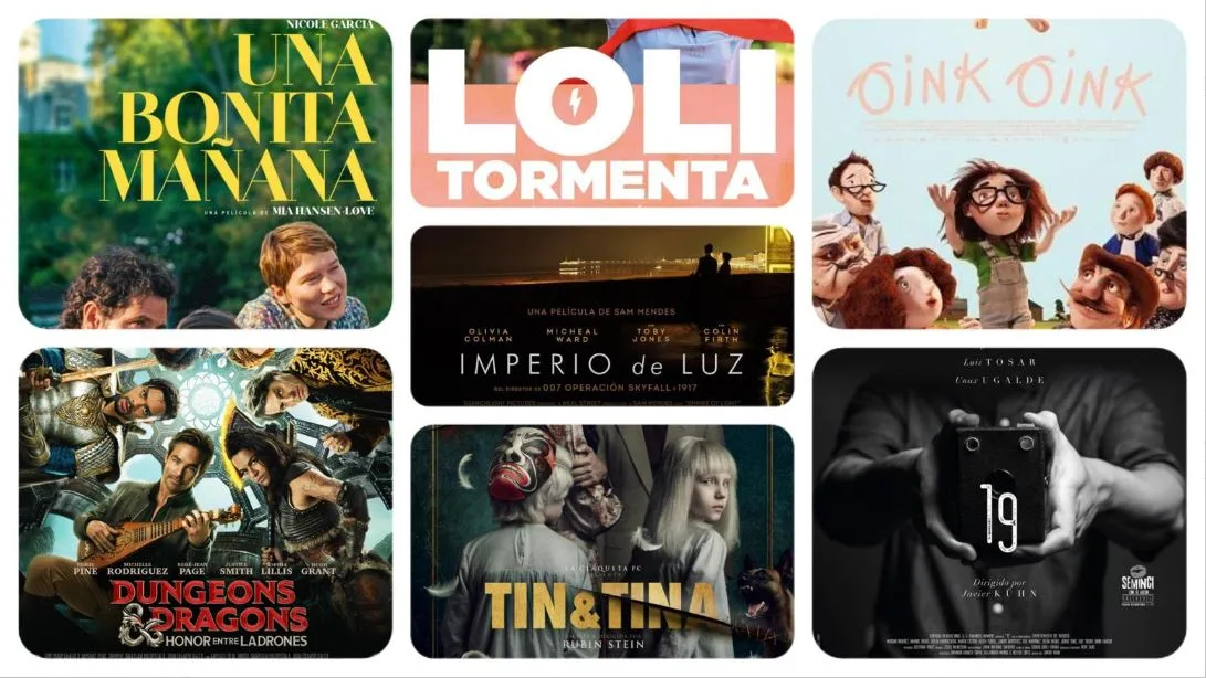 Carteles con los estrenos del viernes 31 de marzo