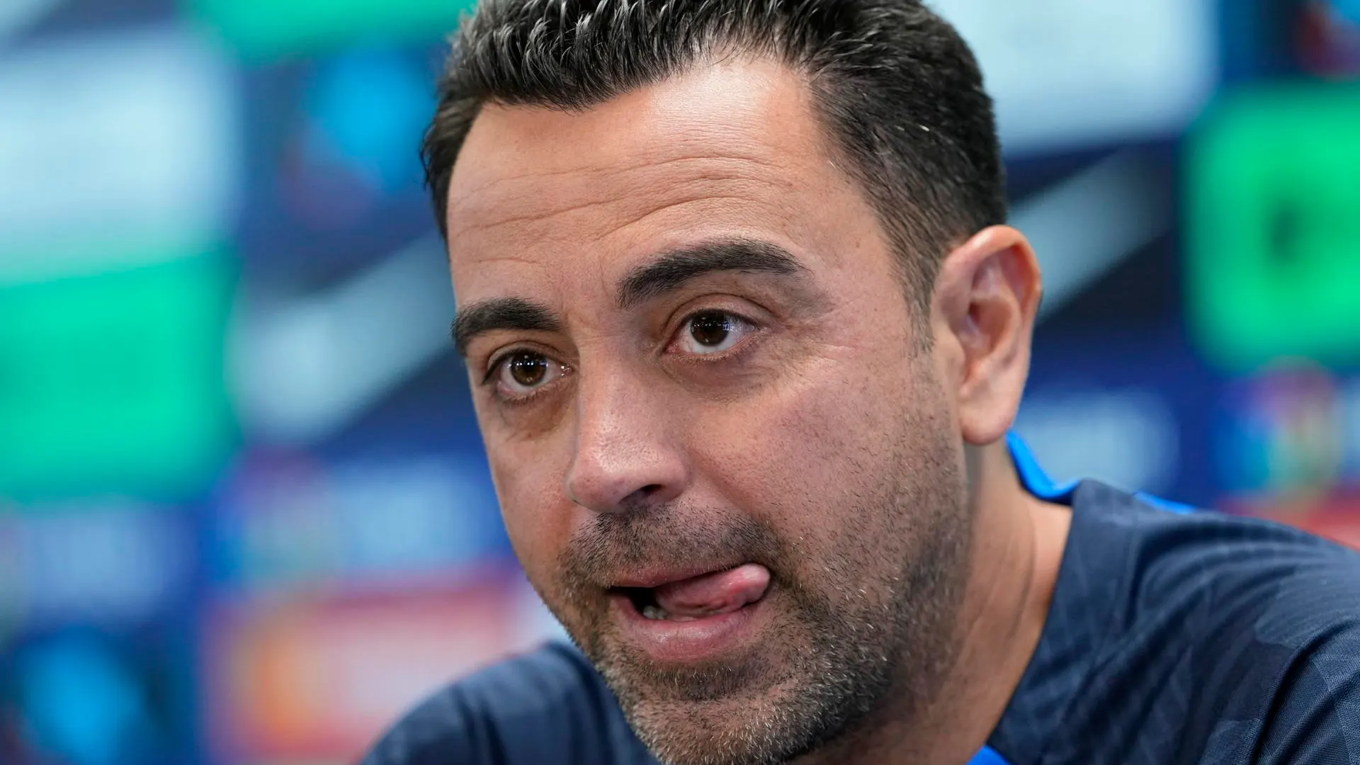Xavi Hernández en rueda de prensa Xavi Hernández en rueda de prensa