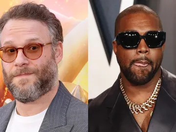 Seth Rogen y Kanye West Seth Rogen y Kanye West