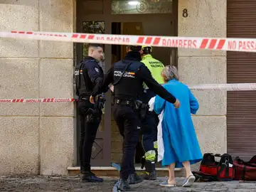 Edificio donde se ha declarado un incendio en Valencia Edificio donde se ha declarado un incendio en Valencia