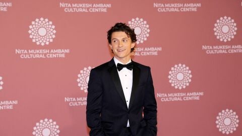 Tom Holland en la inauguración del Centro Cultural Nita Mukesh Ambani