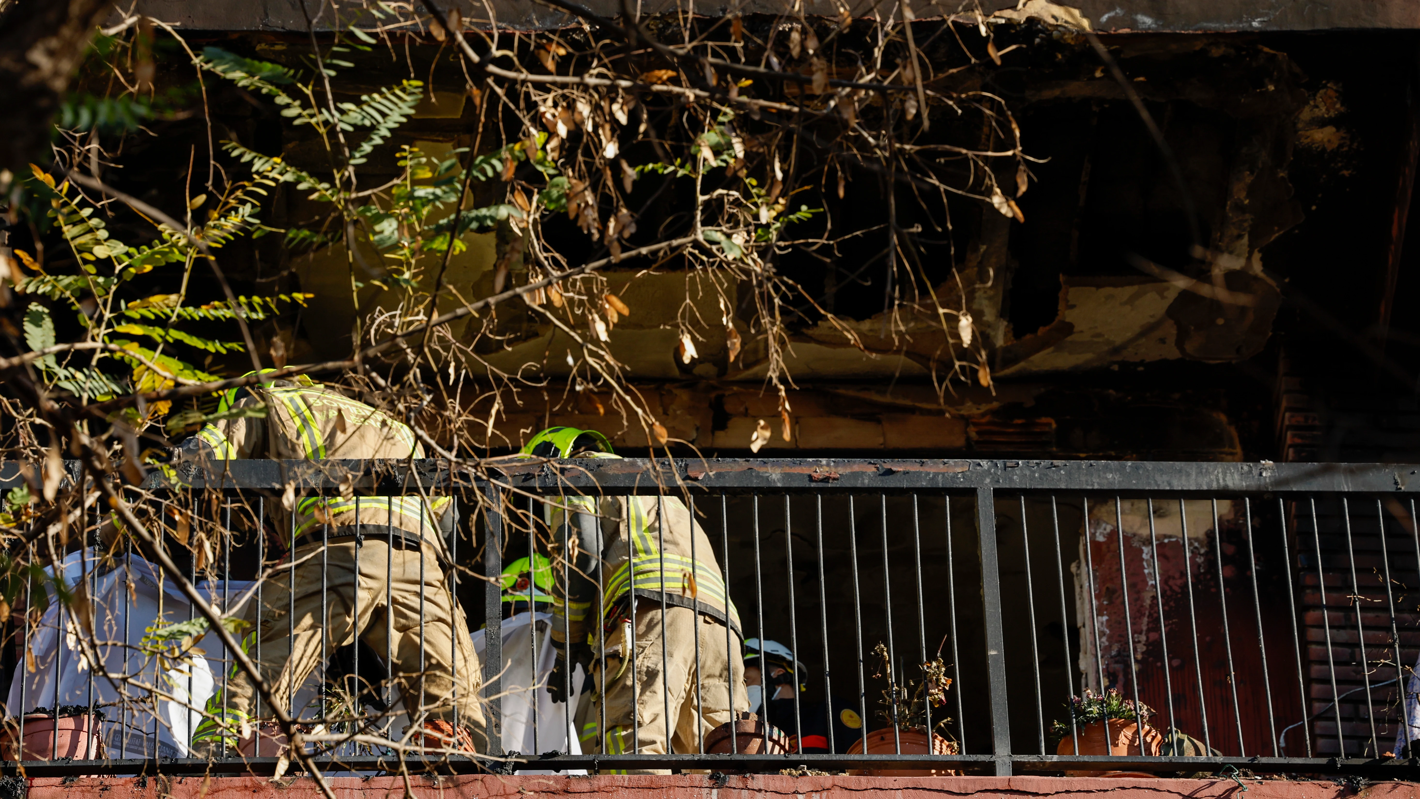 Imagen de la vivienda afectada por el incendio en Fuensanta Imagen de la vivienda afectada por el incendio en Fuensanta