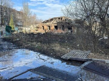 Bombardeo ruso en Kostiantinivka