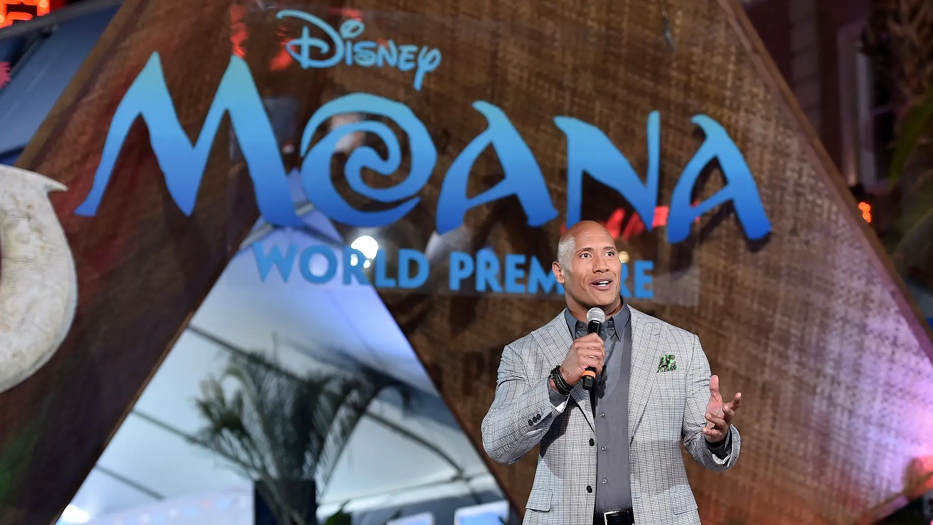 Dwayne Johnson presentando la película de Disney &#39;Moana&#39;, &#39;Vaiana en España&#39;