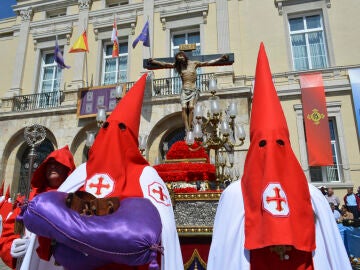 Imagen de la celebración del Acto del Indulto en la Plaza Mayor de Palencia