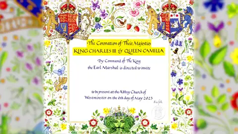 Buckingham difunde la invitación a Coronación Buckingham difunde la invitación a Coronación