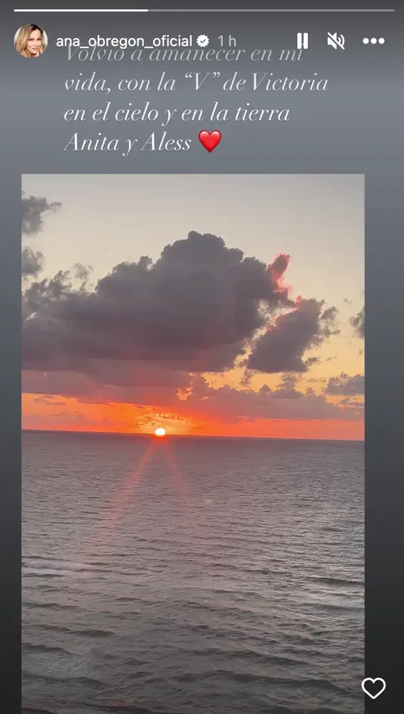 Ana Obregón muestra un amanecer en Miami