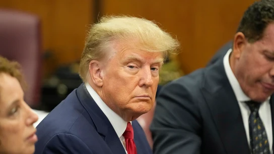 Donald Trump durante la celebración del juicio Donald Trump durante la celebración del juicio