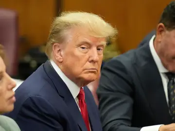 Donald Trump durante la celebración del juicio Donald Trump durante la celebración del juicio