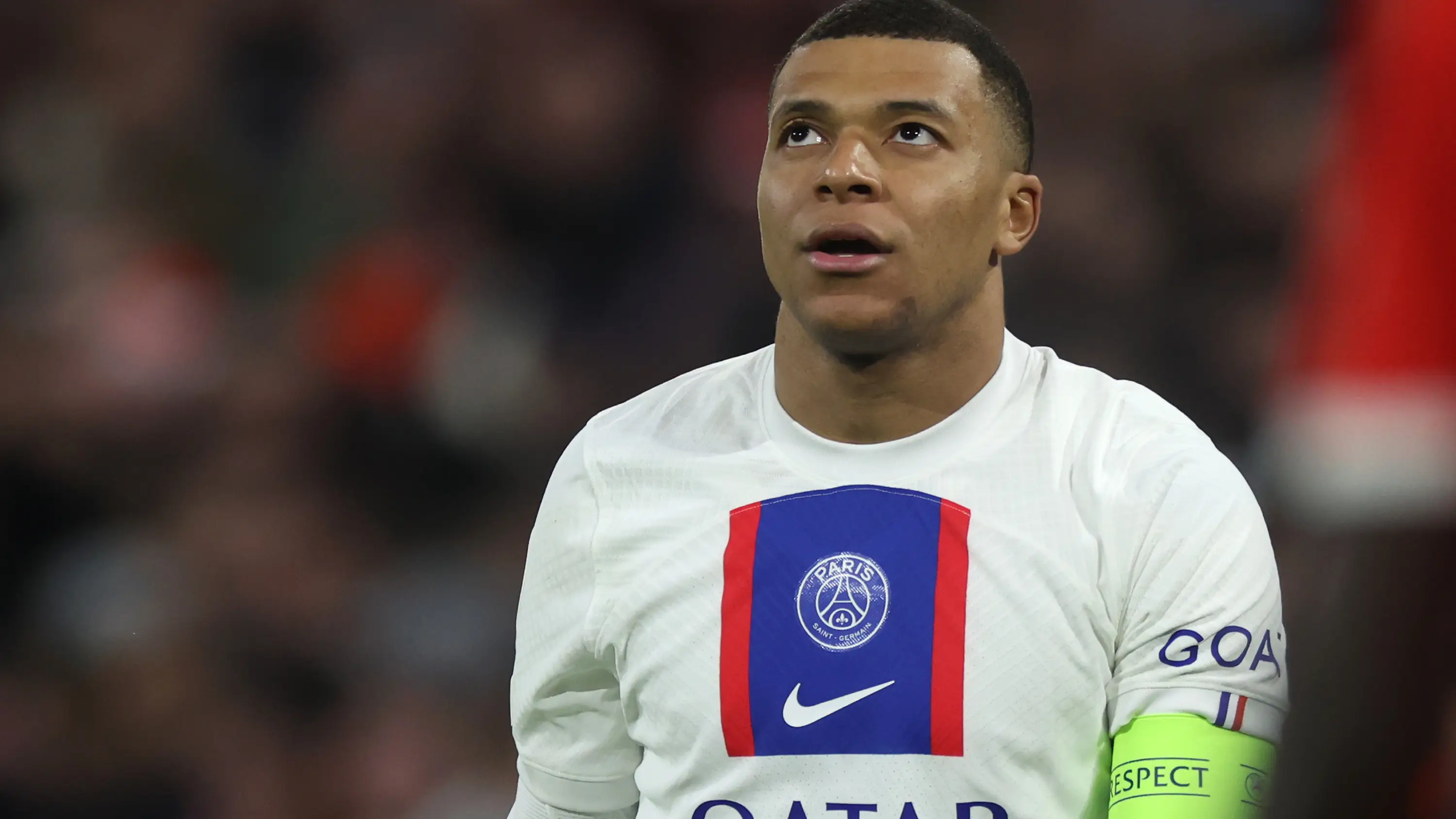 Mbappé, durante un partido en el PSG Mbappé, durante un partido en el PSG