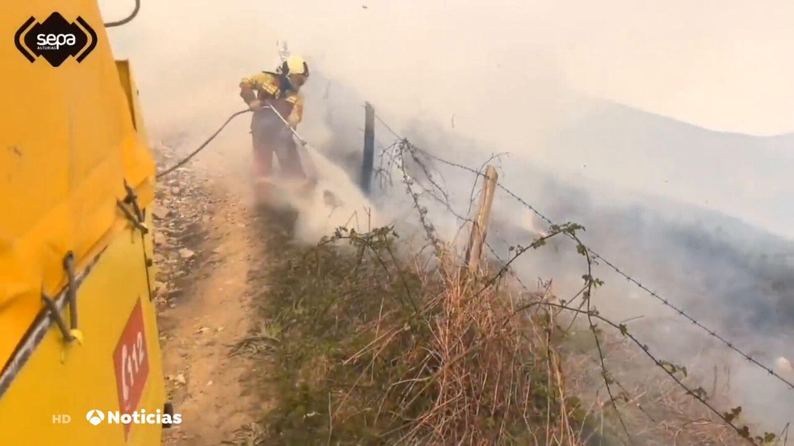 Cantabria registra 6 incendios y Asturias recibe el apoyo de la UME con 9 incendios activos