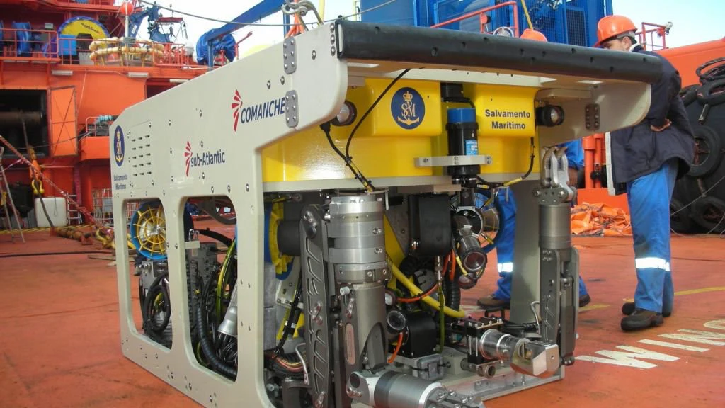 Imagen del robot de Salvamento Marítimo, Rov Comanche Imagen del robot de Salvamento Marítimo, Rov Comanche