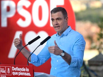 El presidente del Gobierno y secretario general del PSOE, Pedro Sánchez, durante un acto del partido en Segovia