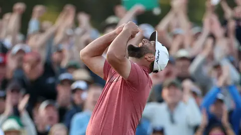 Jon Rahm celebra su victoria en el Masters de Augusta Jon Rahm celebra su victoria en el Masters de Augusta