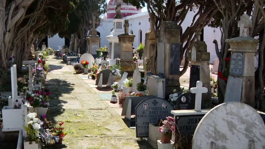 Un cementerio de Barcelona