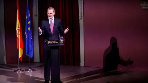 Felipe VI da un discurso durante la celebración del bicentenario del Ateneo de Madrid, este martes. Felipe VI da un discurso durante la celebración del bicentenario del Ateneo de Madrid, este martes.