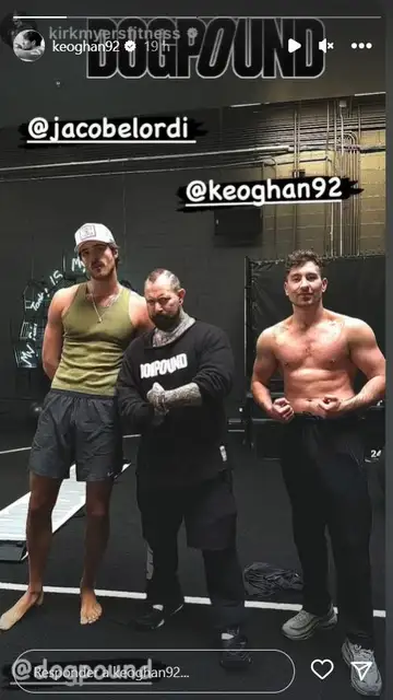 Jacob Elordi y Barry Keoghan en el gimnasio Jacob Elordi y Barry Keoghan en el gimnasio