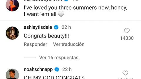 Noah Schnapp ('Stranger Things') escribe este mensaje a Millie Bobby Brown tras saber que se va a casar con Jake Bongiovi Noah Schnapp ('Stranger Things') escribe este mensaje a Millie Bobby Brown tras saber que se va a casar con Jake Bongiovi