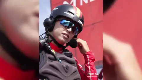 Nicole Van der Velde, en una prueba de la SailGP Nicole Van der Velde, en una prueba de la SailGP