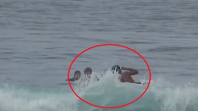 La brutal agresión a una surfista en un spot de Bali: 