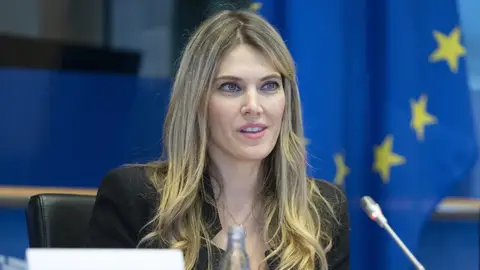 La vicepresidenta del Parlamento Europeo Eva Kaili La vicepresidenta del Parlamento Europeo Eva Kaili