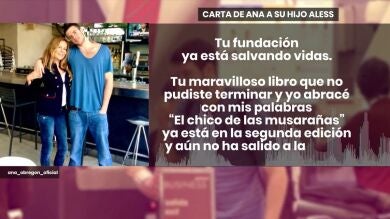 La carta de Ana Obregón a su hijo Aless Lequio: 