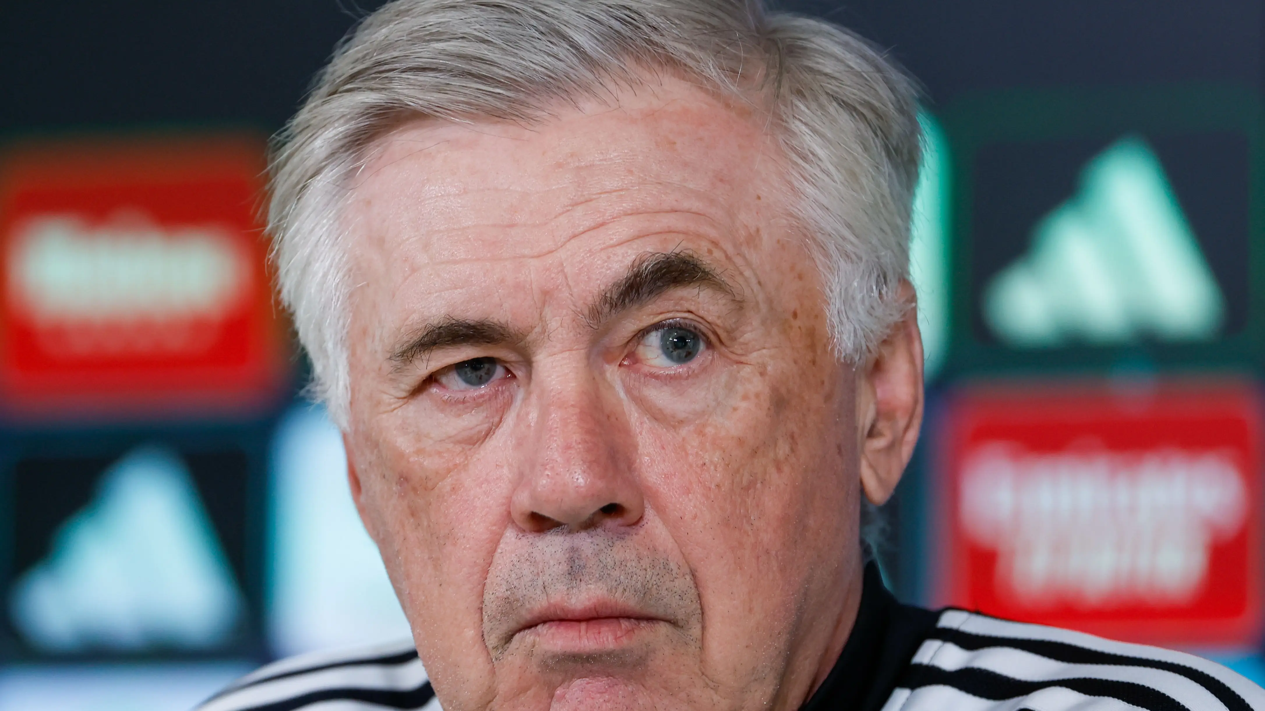 Carlo Ancelotti, entrenador del Real Madrid, en rueda de prensa Carlo Ancelotti, entrenador del Real Madrid, en rueda de prensa