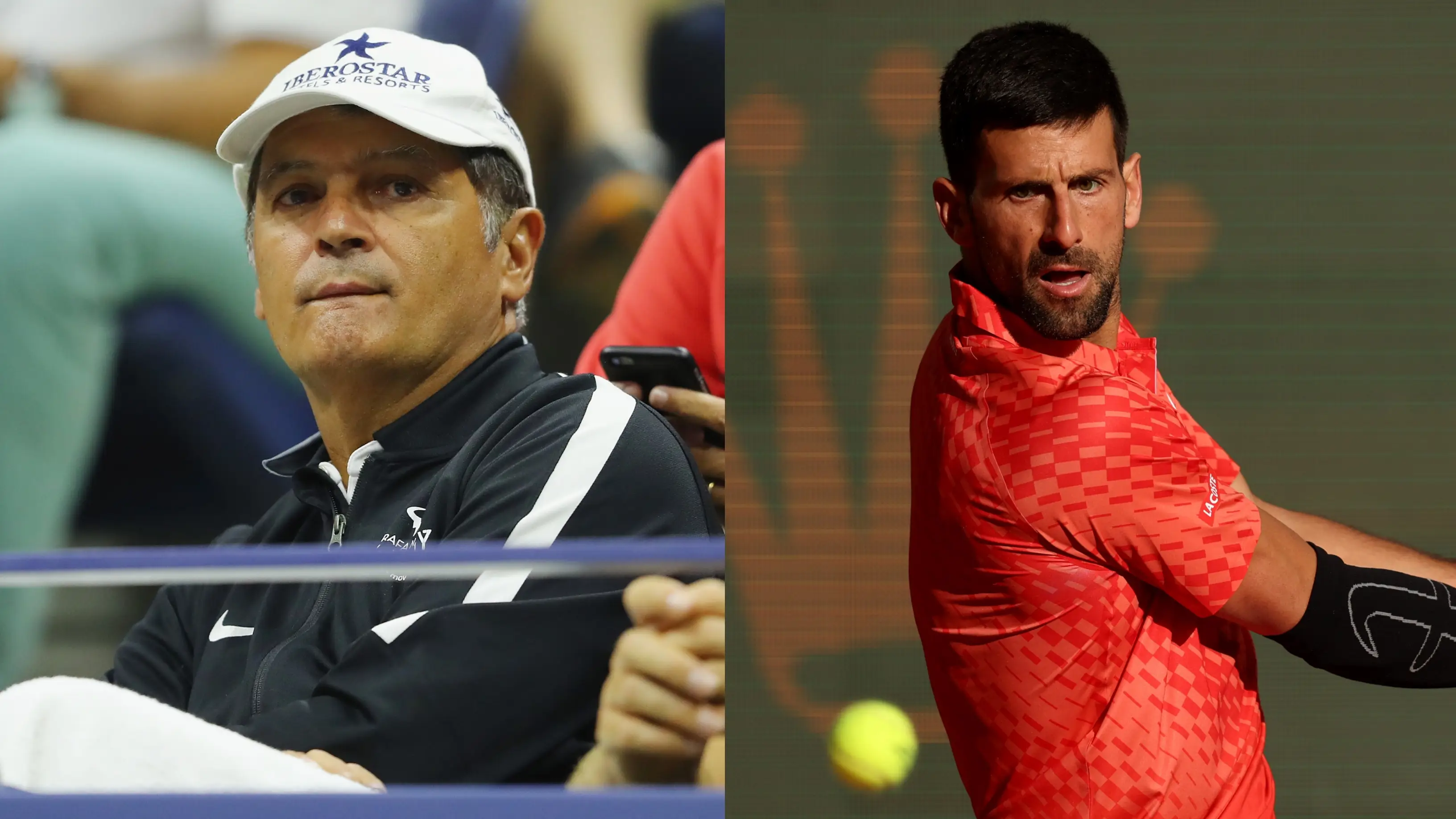 Toni Nadal y Novak Djokovic Toni Nadal y Novak Djokovic
