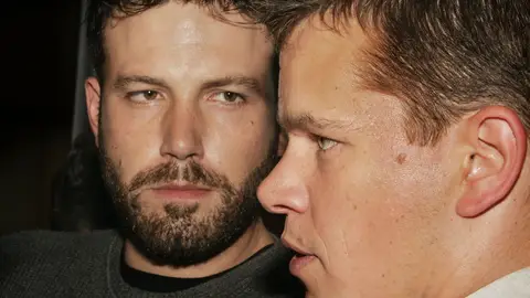 Ben Affleck junto a Matt Damon Ben Affleck junto a Matt Damon