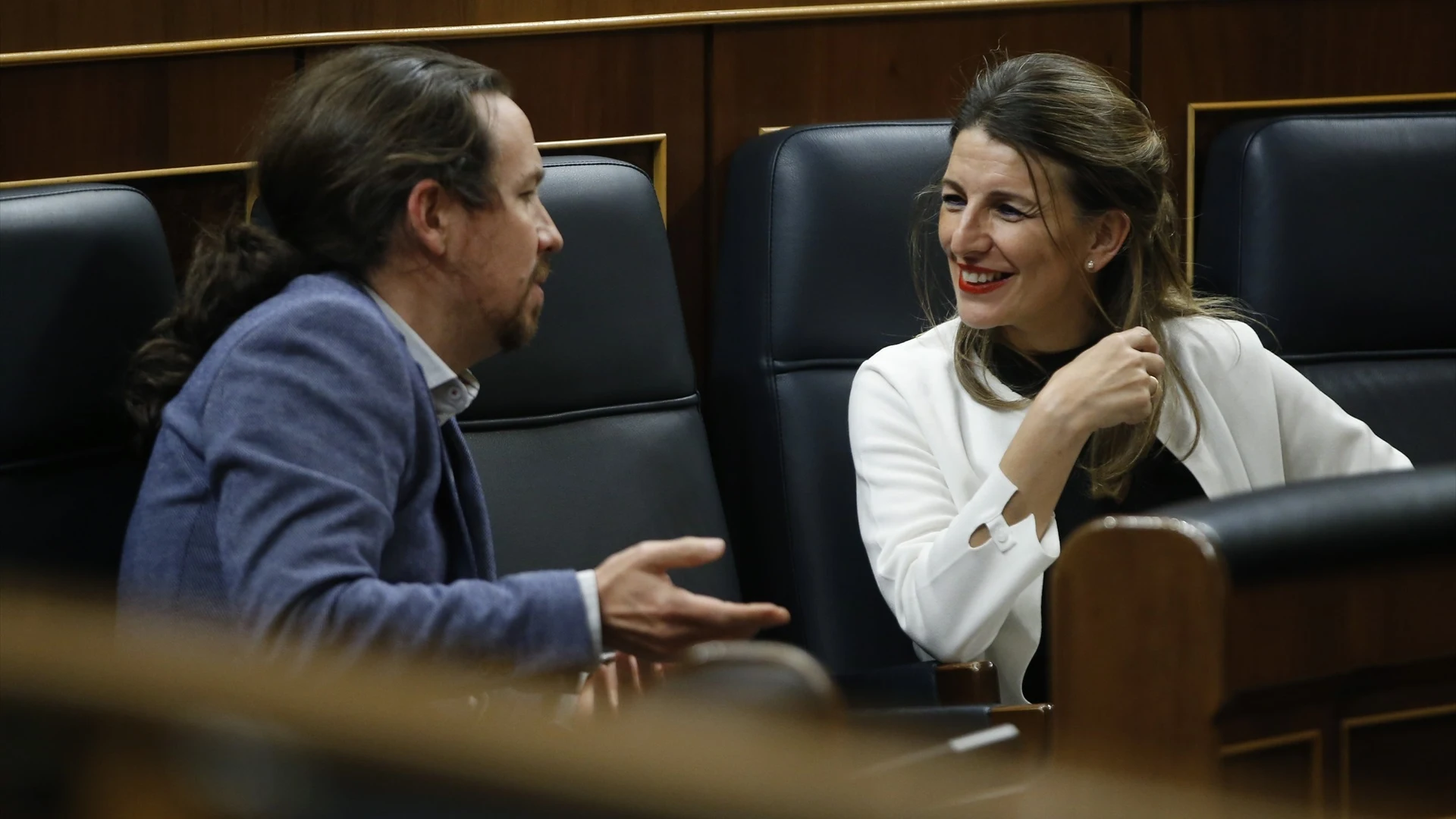 Imagen de archivo de Pablo Iglesias y Yolanda D&iacute;az