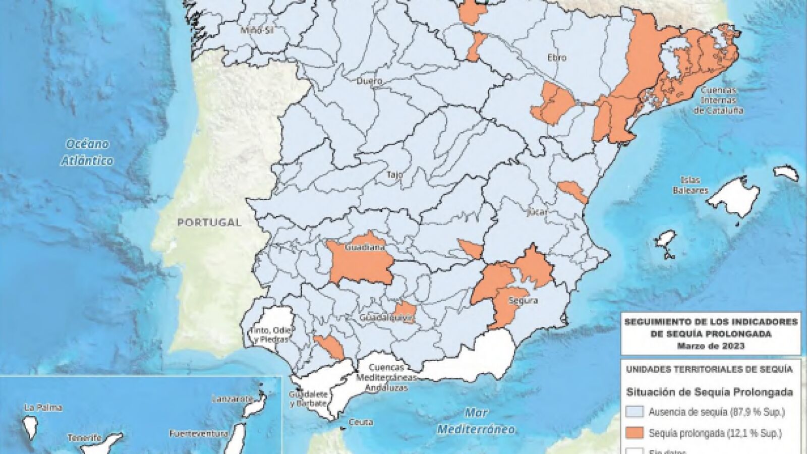 España se seca: un 15% del territorio está en situación de emergencia por culpa de la sequía