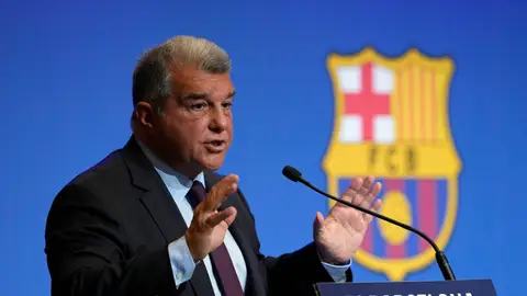 Joan Laporta ofrece explicaciones sobre el 'caso Negreira en el Camp Nou Joan Laporta ofrece explicaciones sobre el 'caso Negreira en el Camp Nou