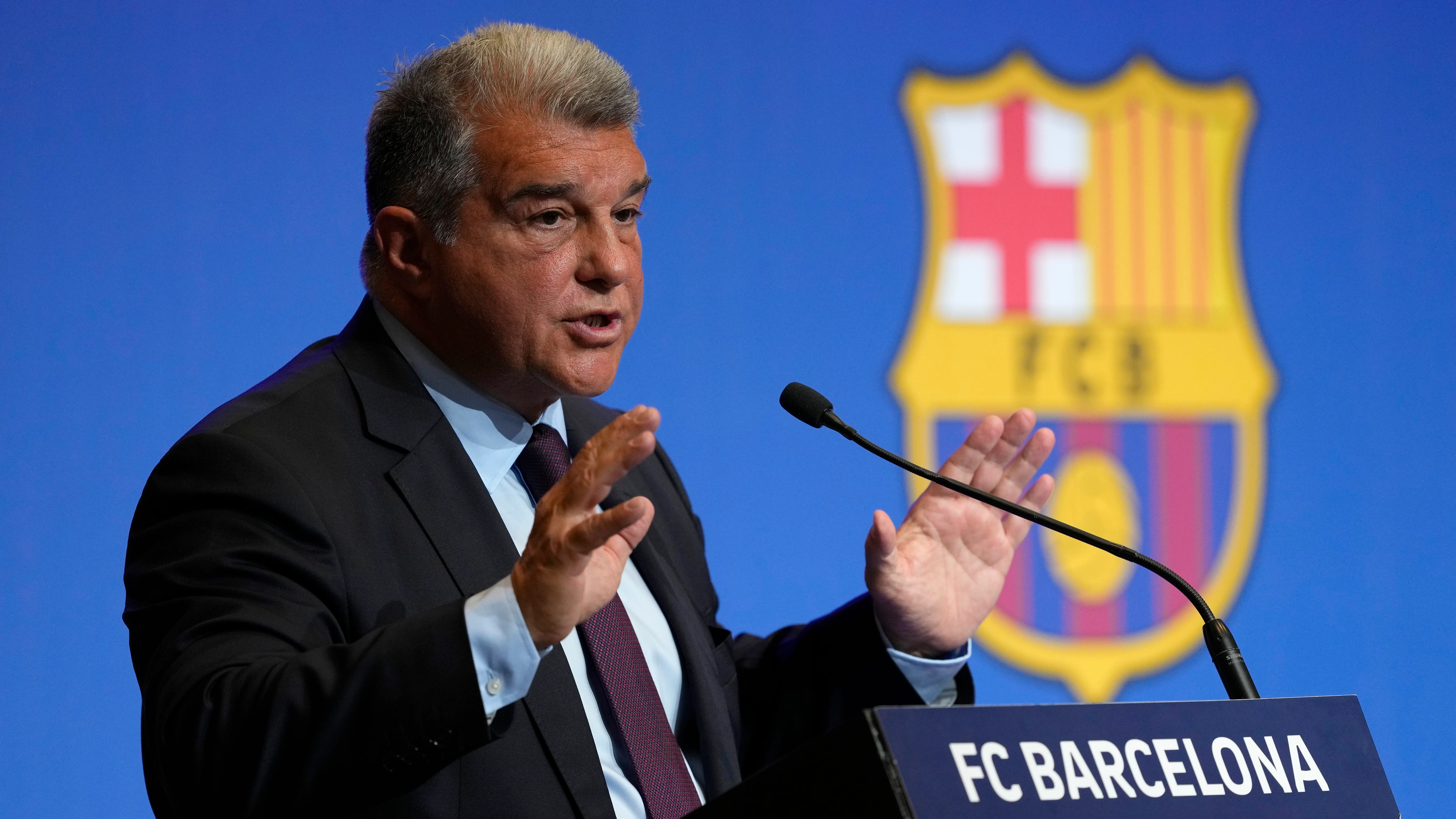 Joan Laporta ofrece explicaciones sobre el 'caso Negreira en el Camp Nou Joan Laporta ofrece explicaciones sobre el 'caso Negreira en el Camp Nou